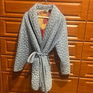 MOTHER quilted belts jacket with Floral Patterned Fabric